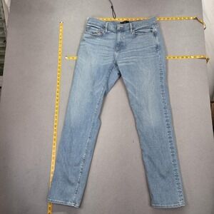 Flint And Tinder Jeans Mens 34 Light Wash Blue Made USA Athletic Tapered